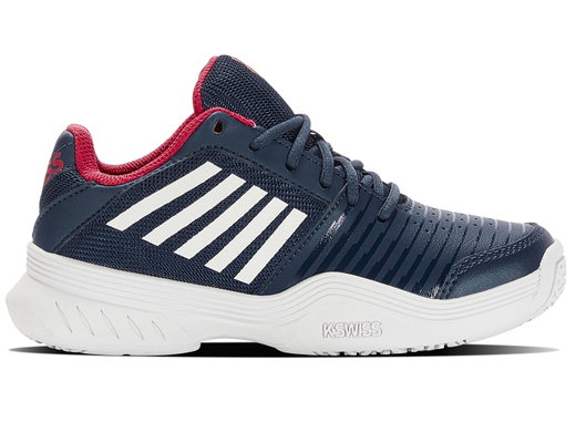KSwiss Buty tenisowe Court Express Allcourt opalowy niebieski/czerwony/biały Dziecięce